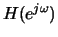 $H(e^{j\omega})$